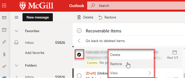 - Recover deleted email on Exchange Online (Office 365) - IT Portal