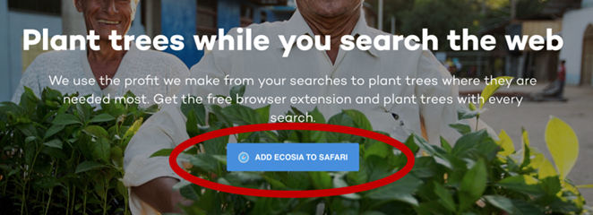 Add Ecosia to Safari