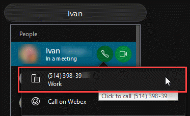 webex call vs. phone call