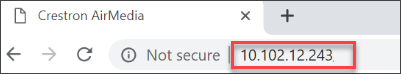 Enter IP Address