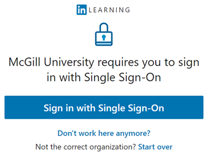 McGill Single Sign-On