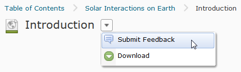 Submit feedback