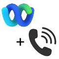 Webex and phone icon