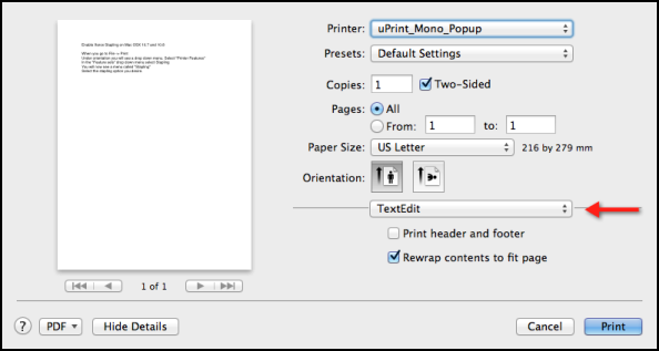 Print Orientation