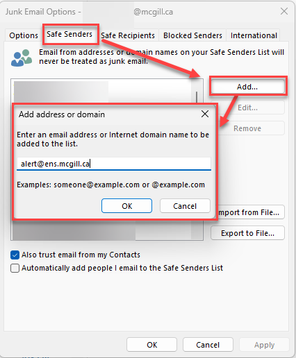 - Junk email options in Outlook - IT Portal