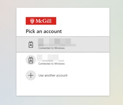 A page prompting the user to sign in to their McGill account.