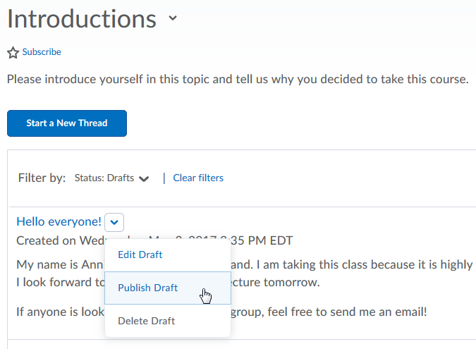 discussion reading style