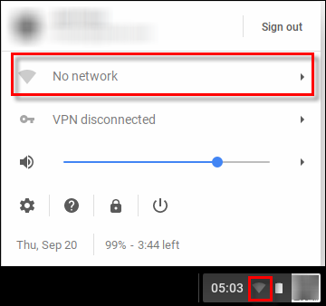 No network