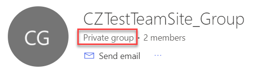 Private group
