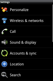 Settings
