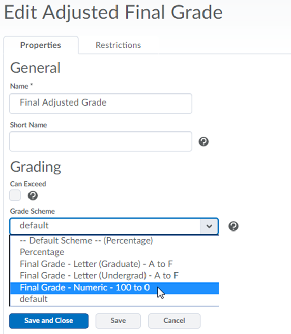 edit final adjusted grade scheme